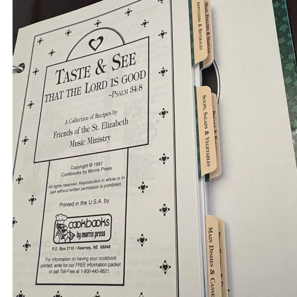 Taste‎ & See St Elizabeth Community Cookbook Altadena CA 1997 Catholic Church